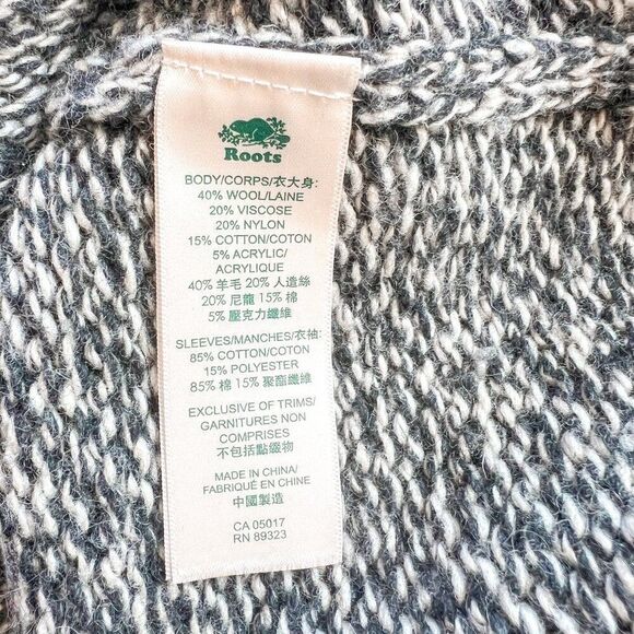 Canada Genuine Roots Cabin Gray Wool Blend Sweater Size Small - Picture 7 of 7